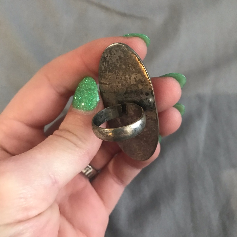 Vintage Adjustable Silver Ring - Picture 2 of 5